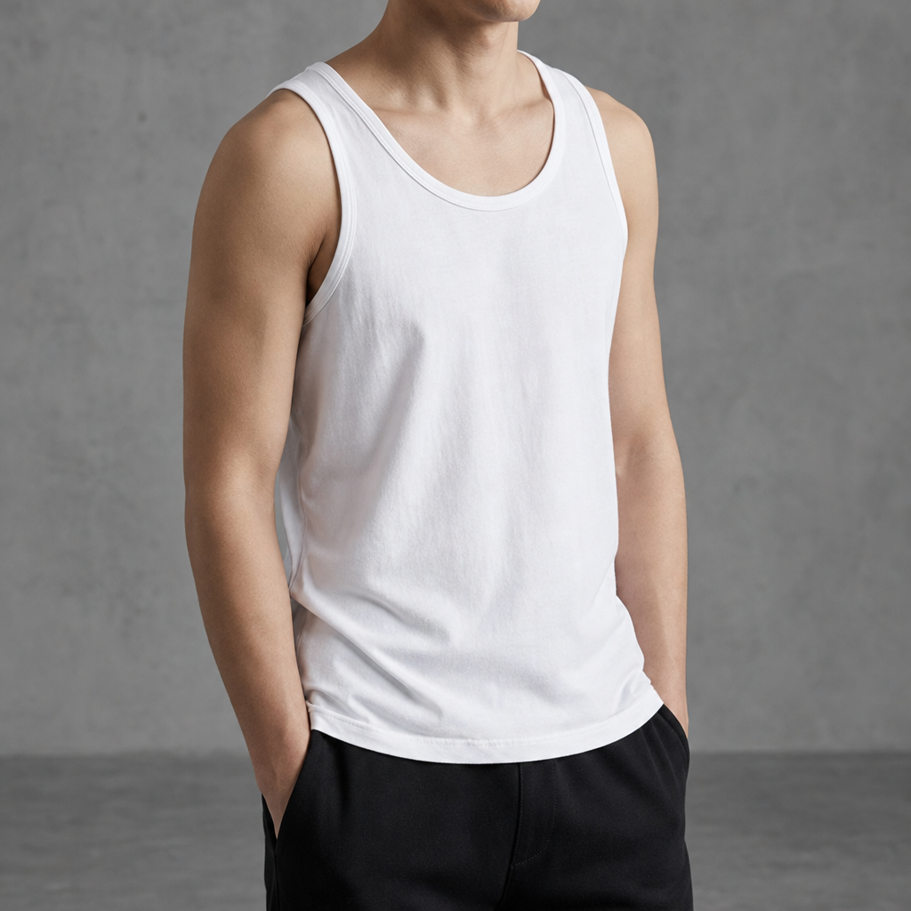 Omodos Cotton Scoop Neck Tank