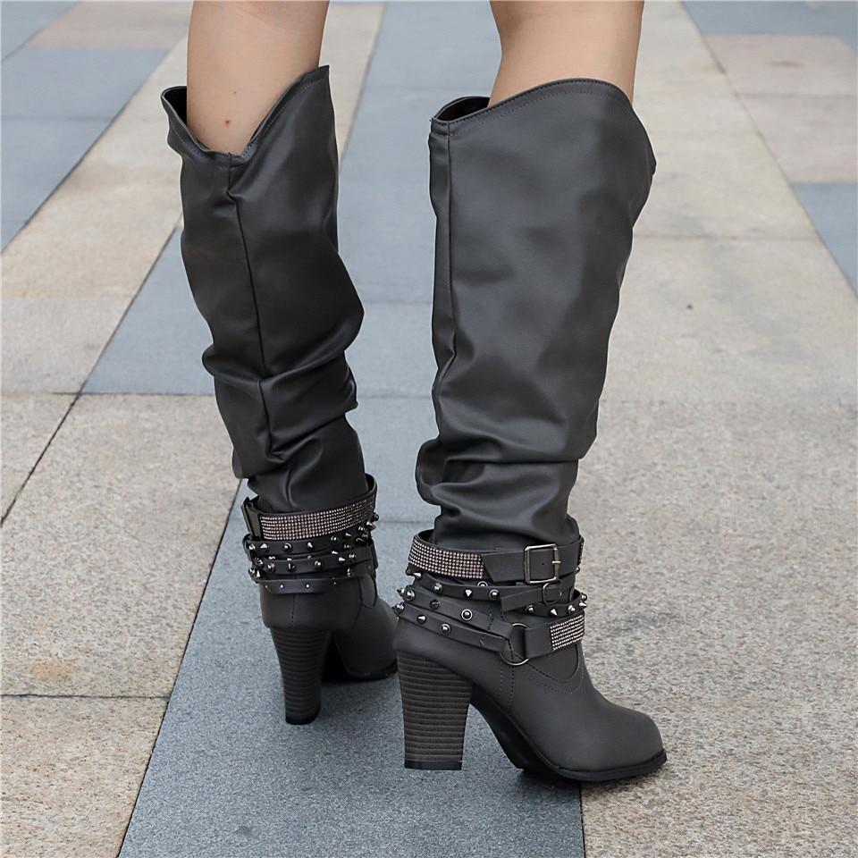 Hollis | Buckle Closures Mid-Calf Boots