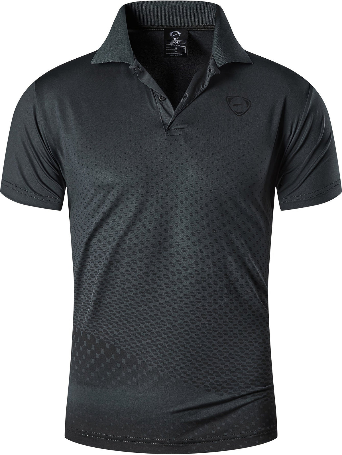 Men's Printed Polo Shirt | Short Sleeve Sports Top