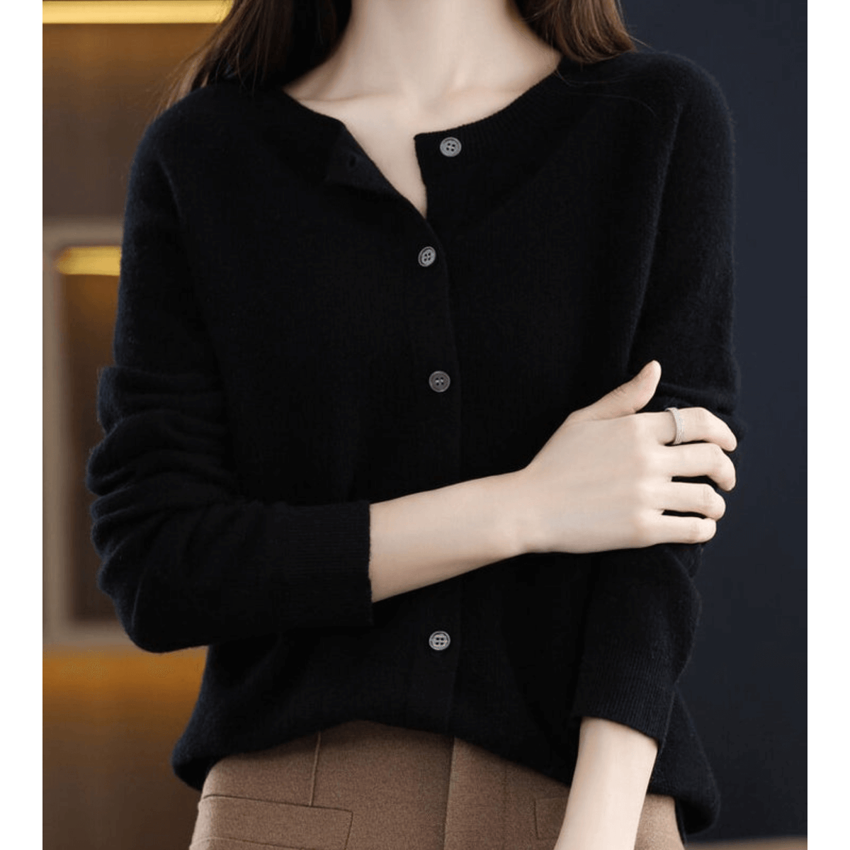 Livia Blend V-Neck Cardigan