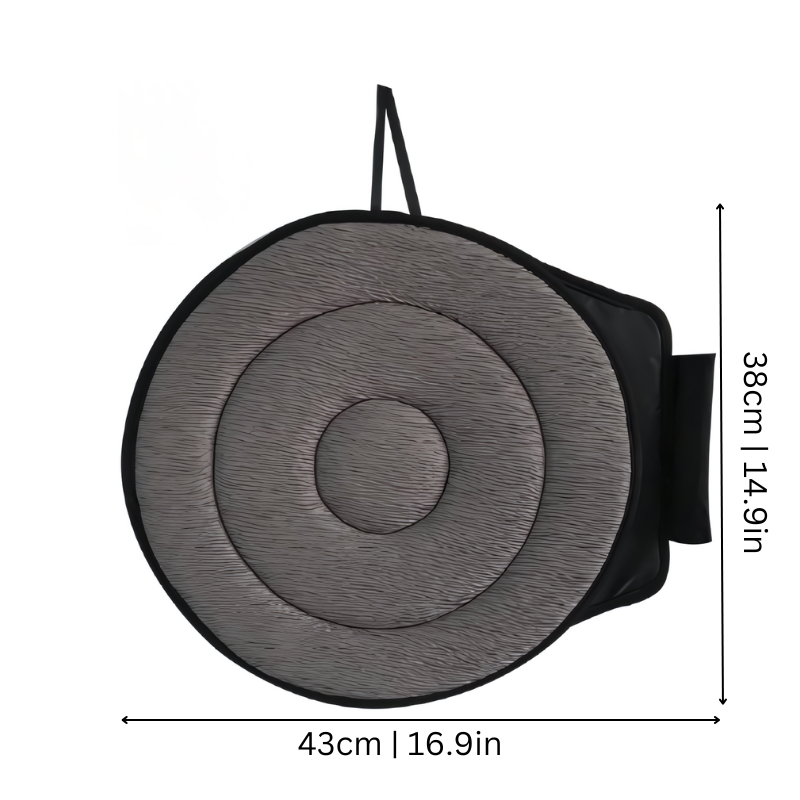 360 Degree Swivel Car Seat Cushion with Memory Foam and Ergonomic Support