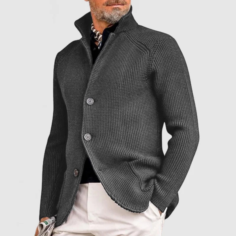 STRUCTURED KNIT CARDIGAN FOR MEN