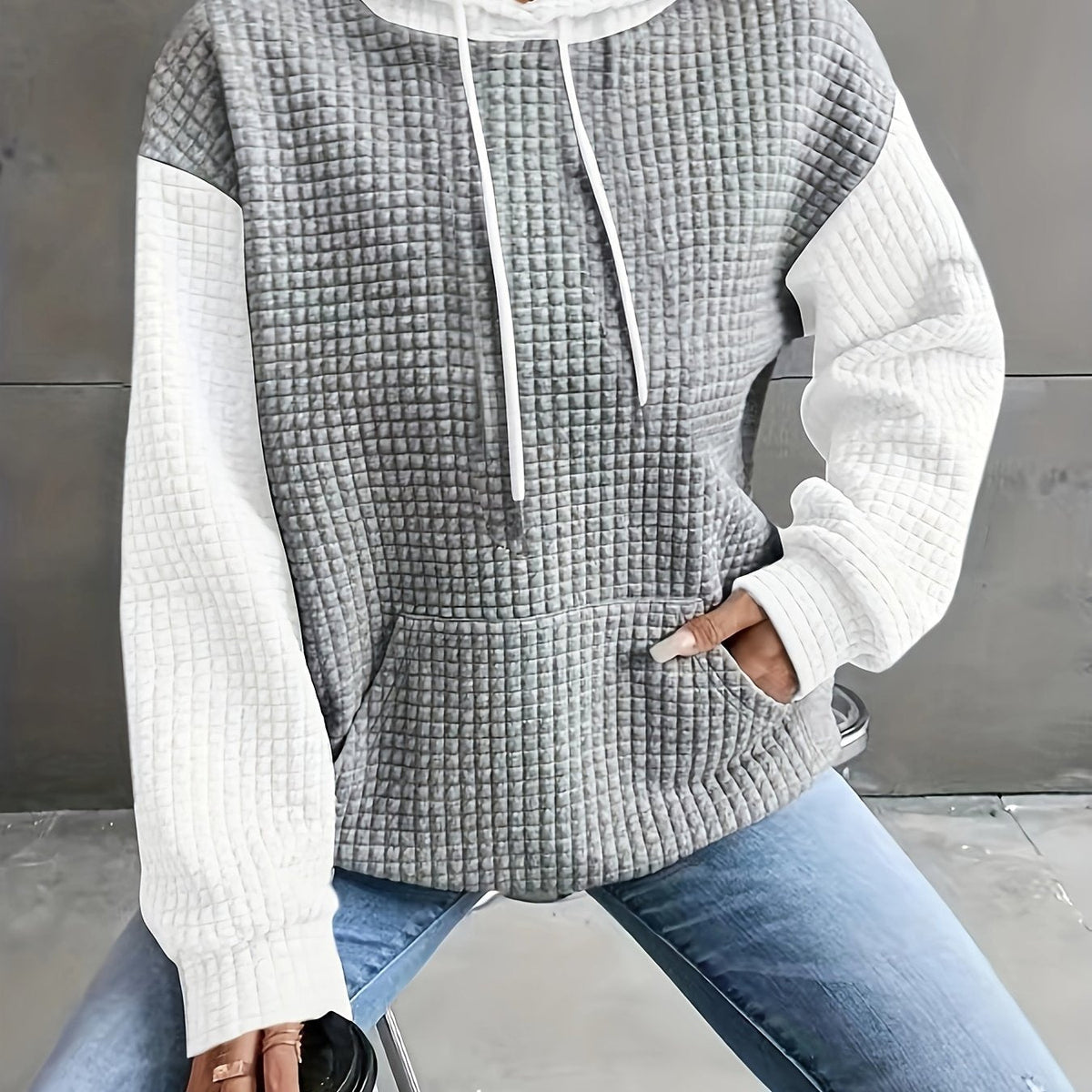 Brenna | Waffle Knit Hoodie