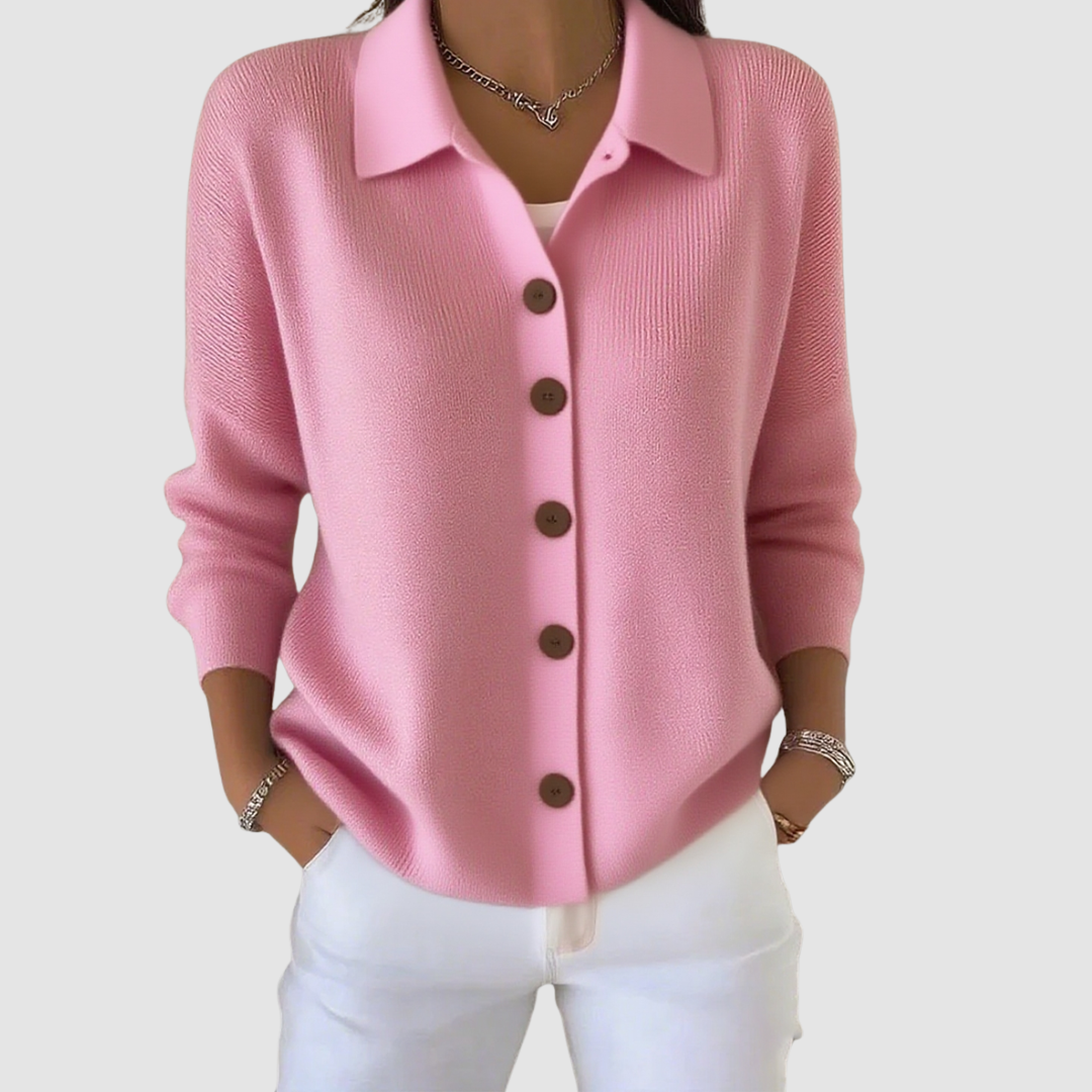 Marielena | Knit Button-Up Closure Cardigan