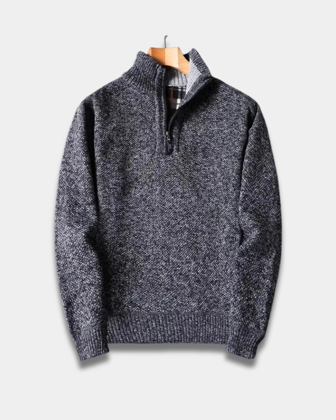 Calloway Men's Wool Blend Quarter Zip Sweater