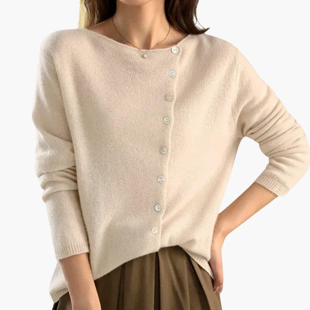 Jessalyn | Long-Sleeve Buttoned Cardigan