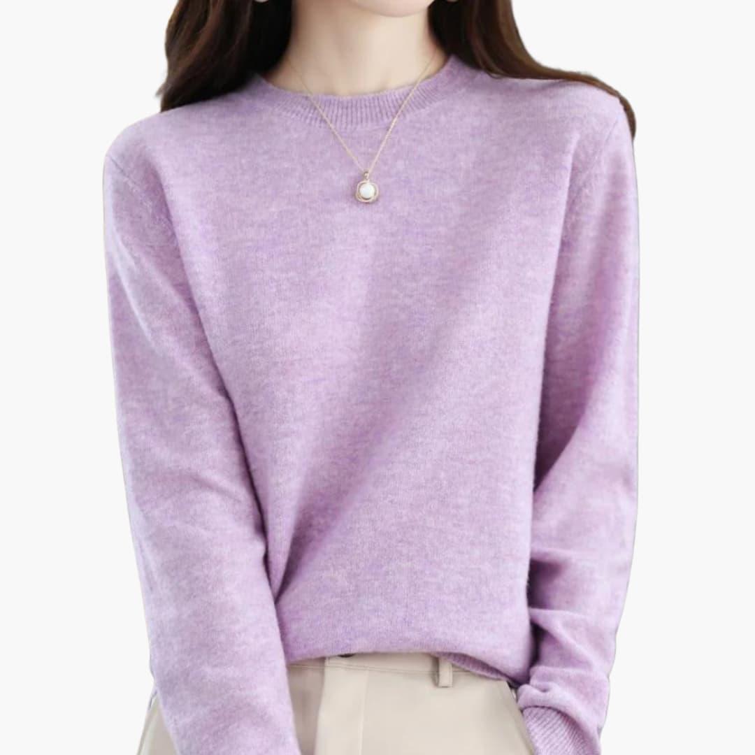 Persephone | Chunky Knit Round Neckline Sweater