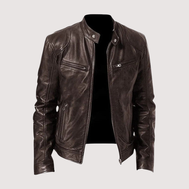 ELEGANT LEATHER JACKET FOR MEN
