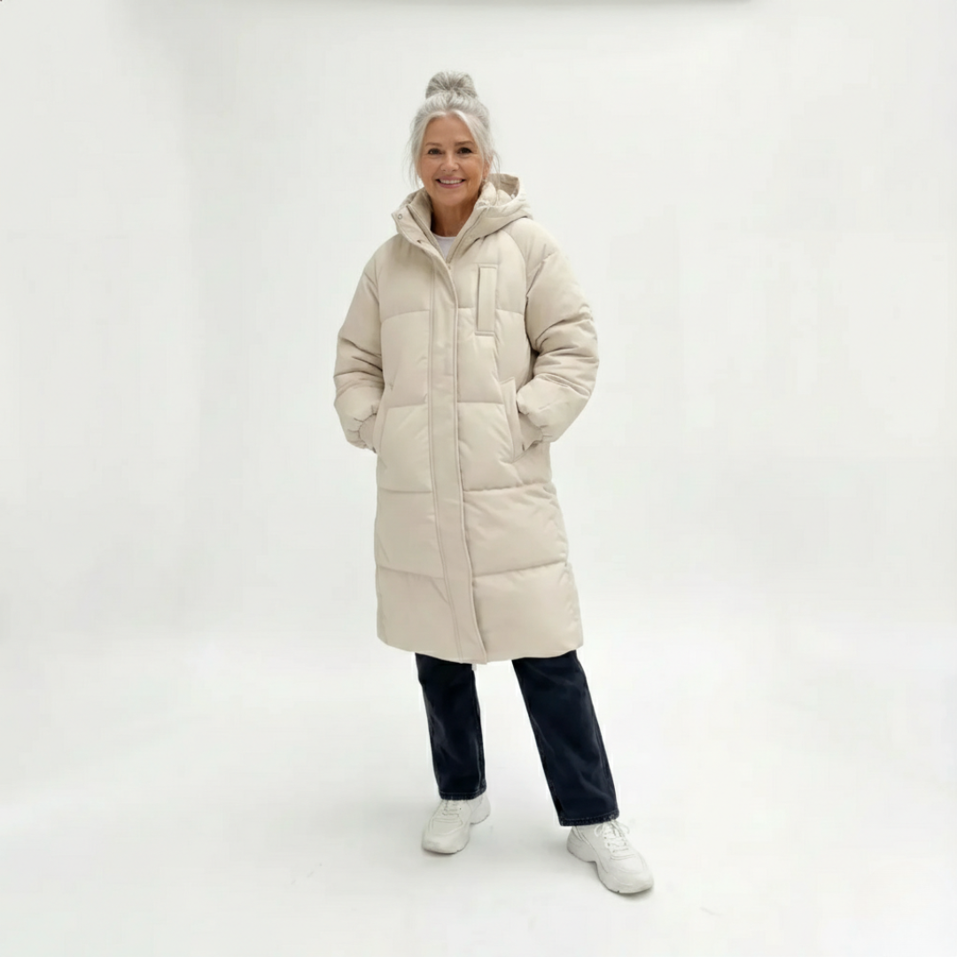Rozalia | Long Hooded Puffer Jacket