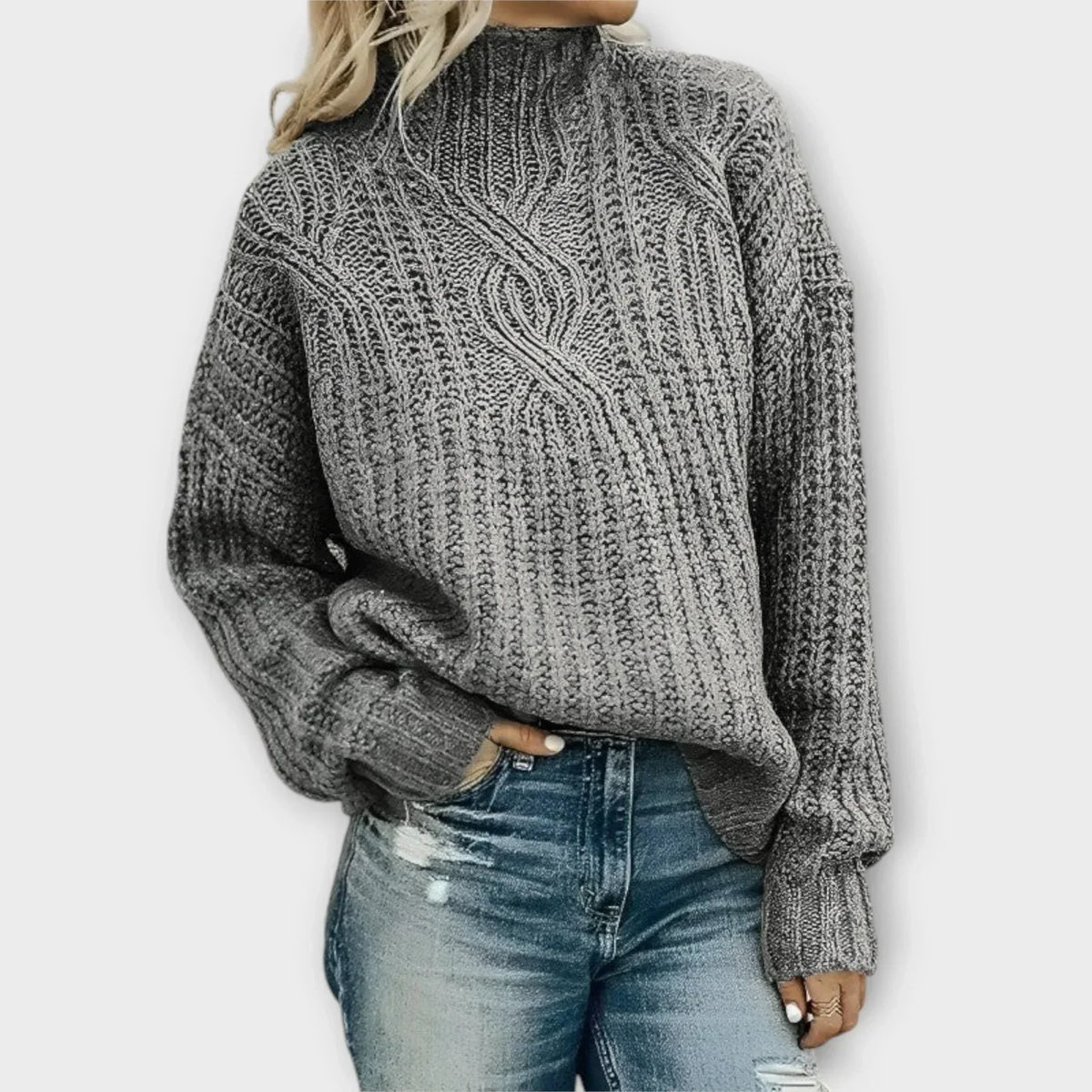 Rosamund | Modern High-Neck Sweater