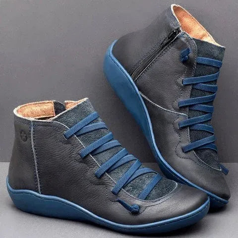Women’s Lace-Up Side Zip Ankle Boots