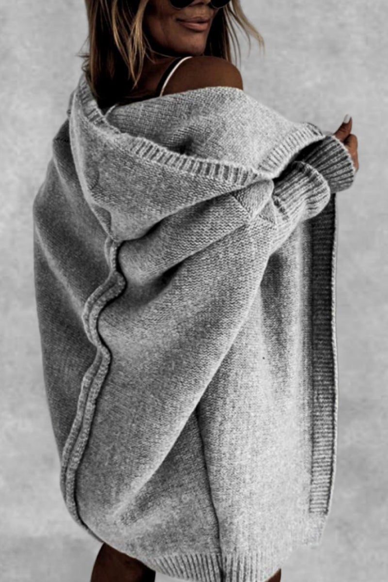 Women's Oversized Hooded Cardigan | Cozy Knit Sweater