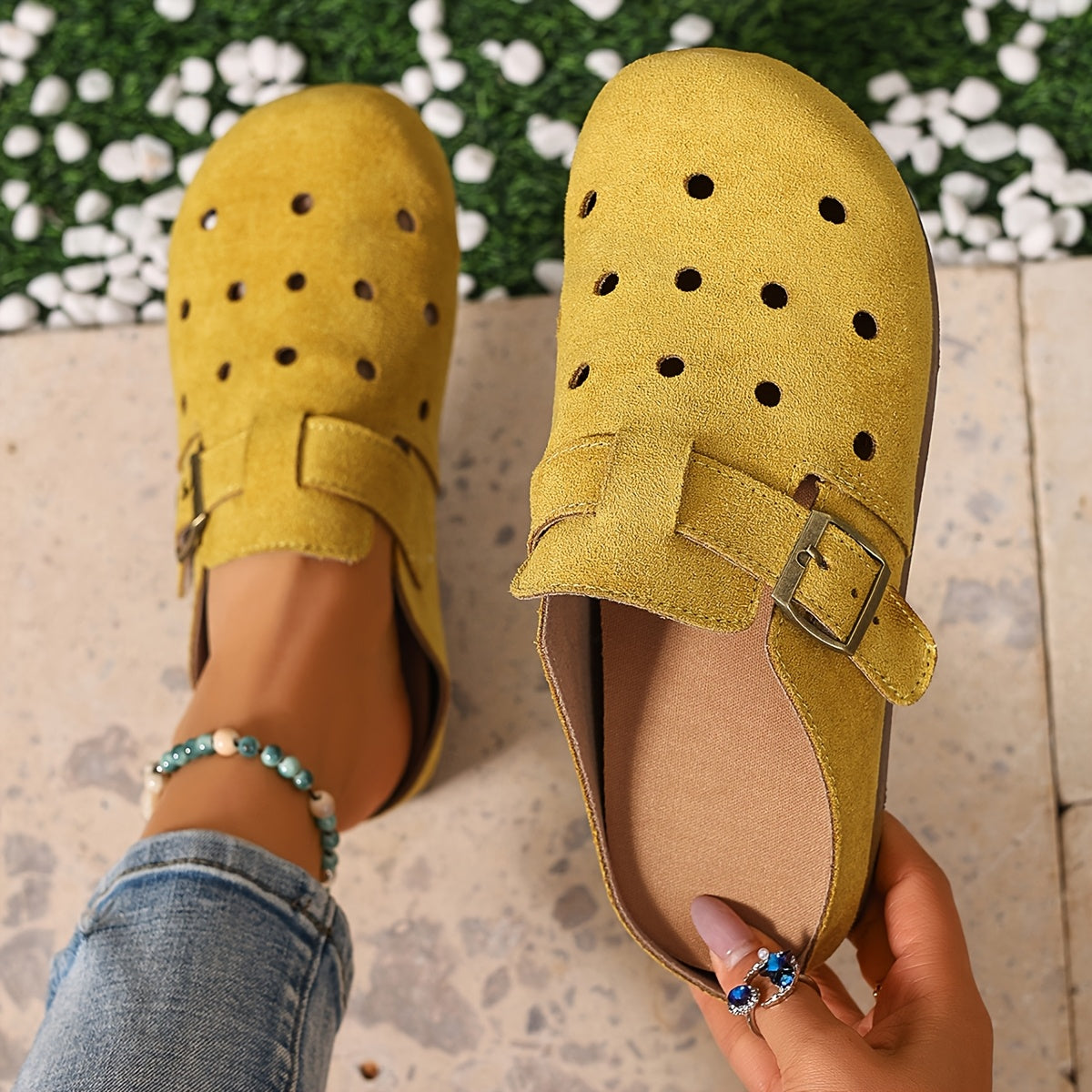 Benedetta | Buckle-Detail Slip-On Clogs