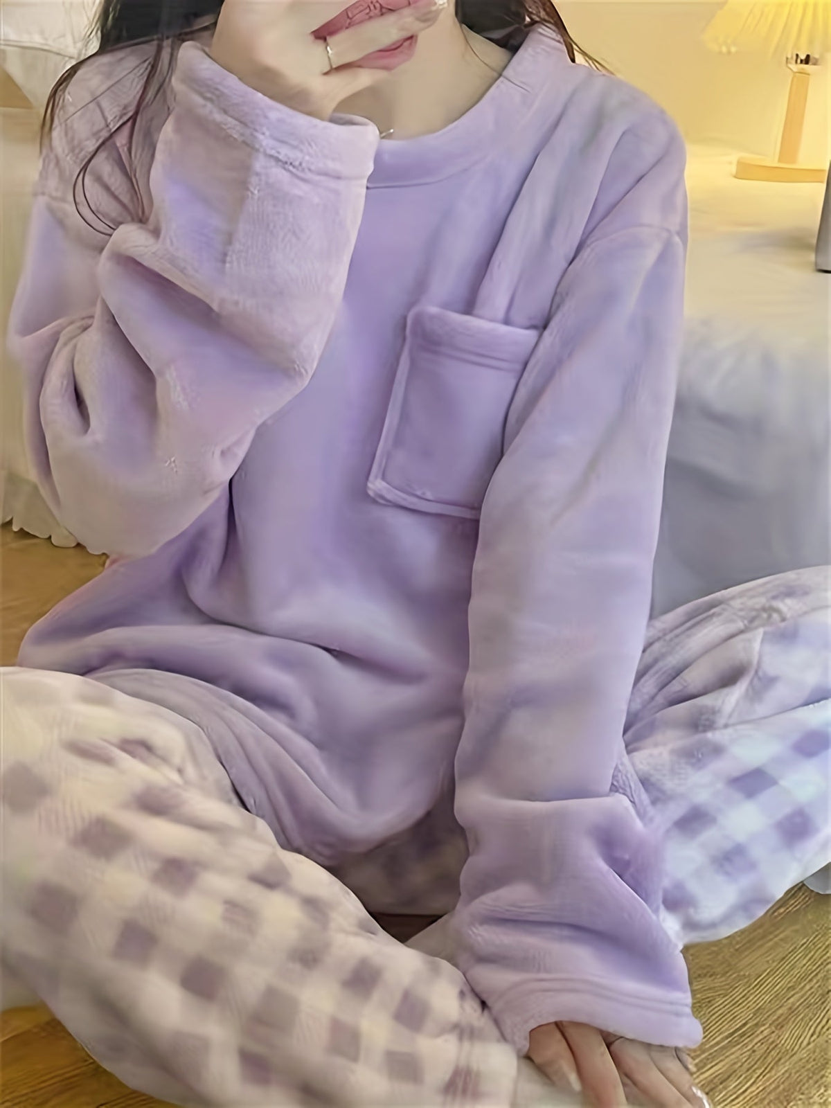 Marcella | Plush Two-Piece Pajama Set