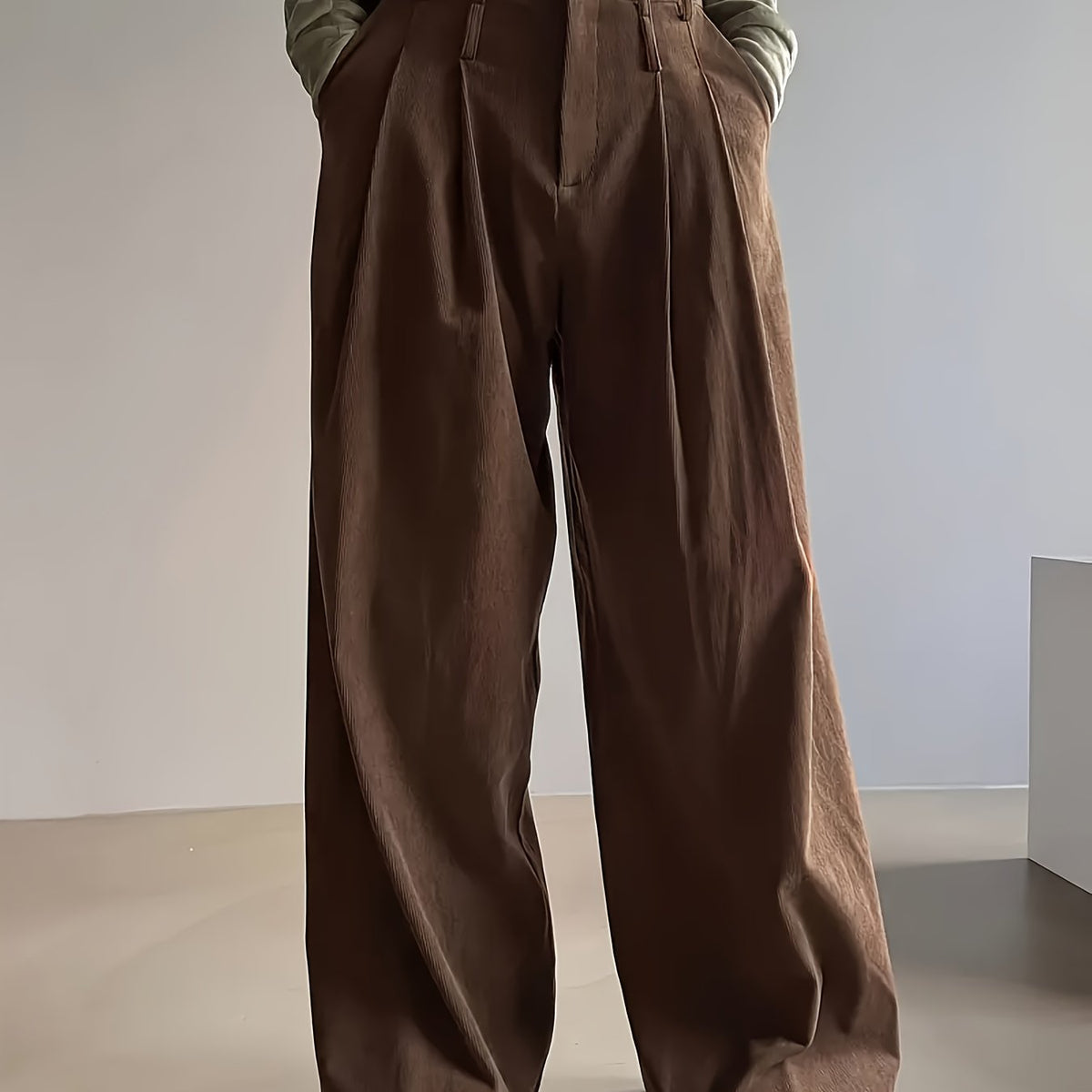 Celine | Pleated High Waisted Wide-Leg Pants