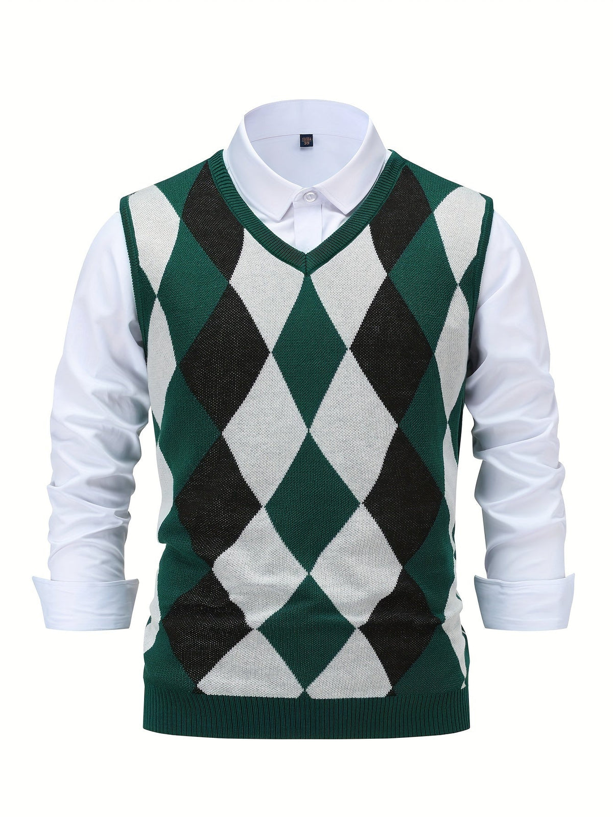 Men’s Stylish Argyle Sweater Vest