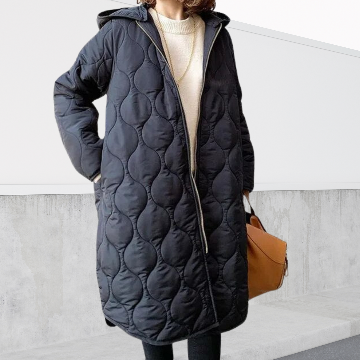 Harlow | Oversized Hooded Details Puffer Jacket