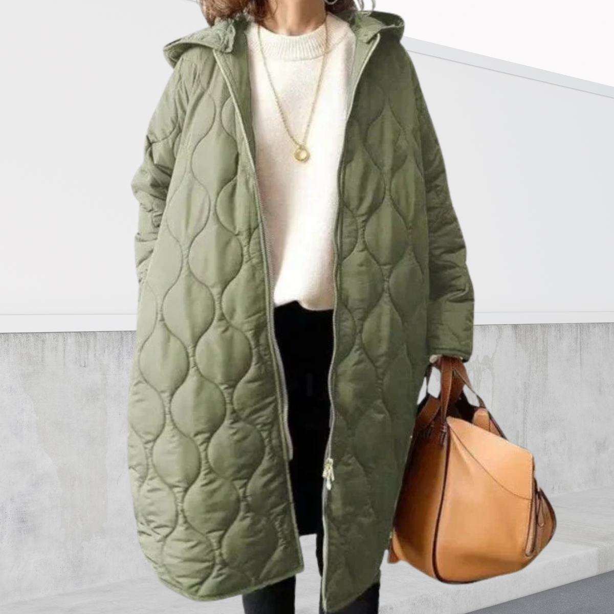 Harlow | Oversized Hooded Details Puffer Jacket