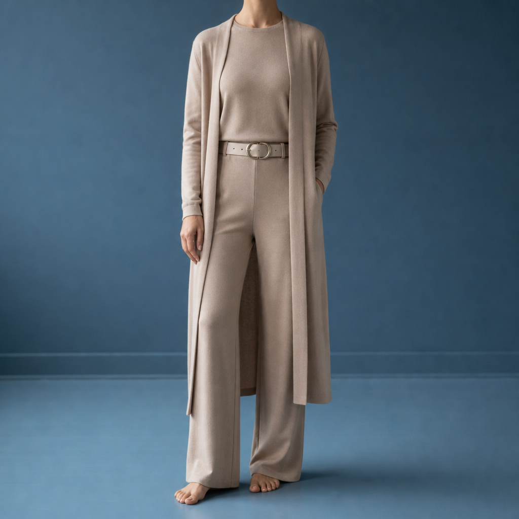 Sete Cardigan Top Pants Set