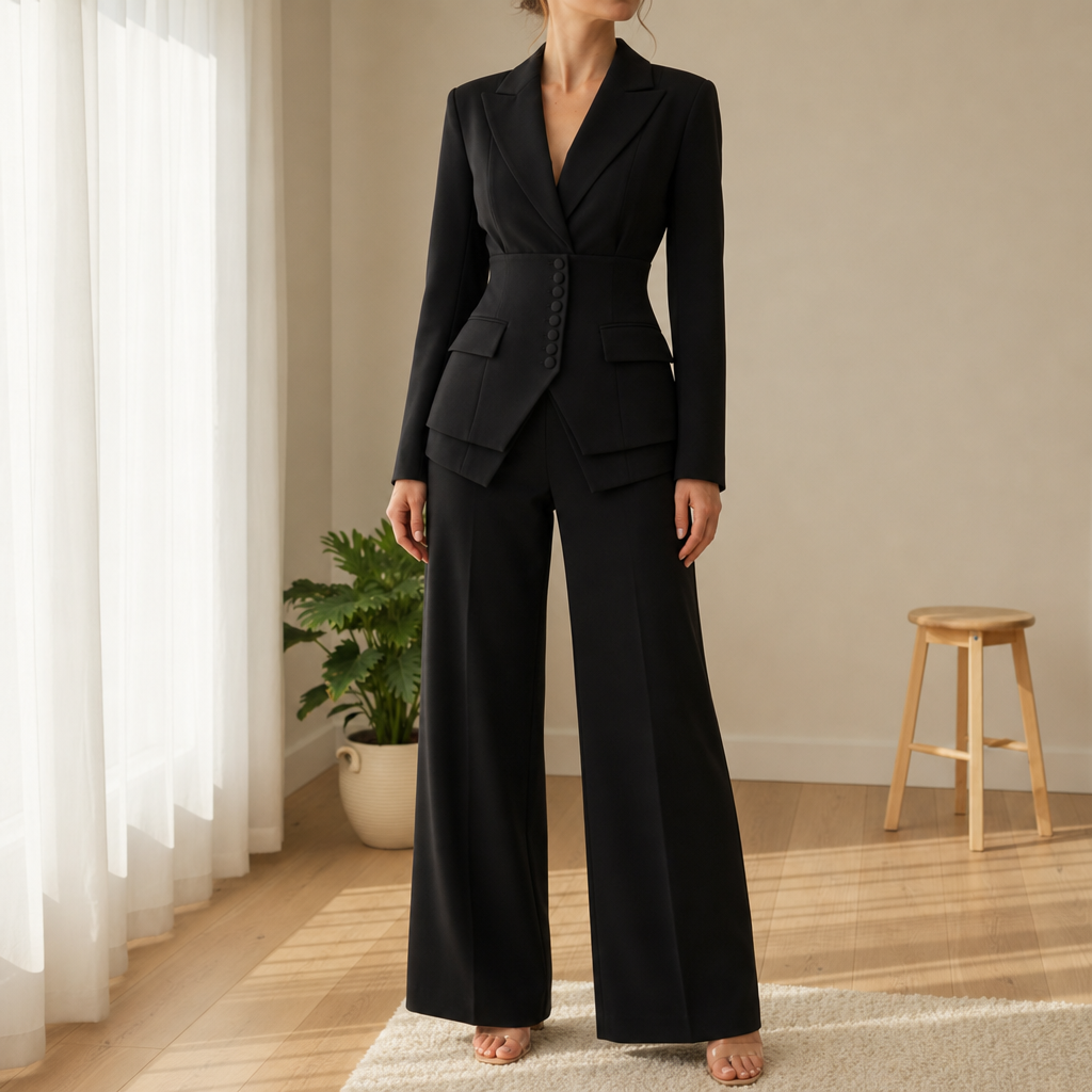 Siena Cinched Waist Suit Set