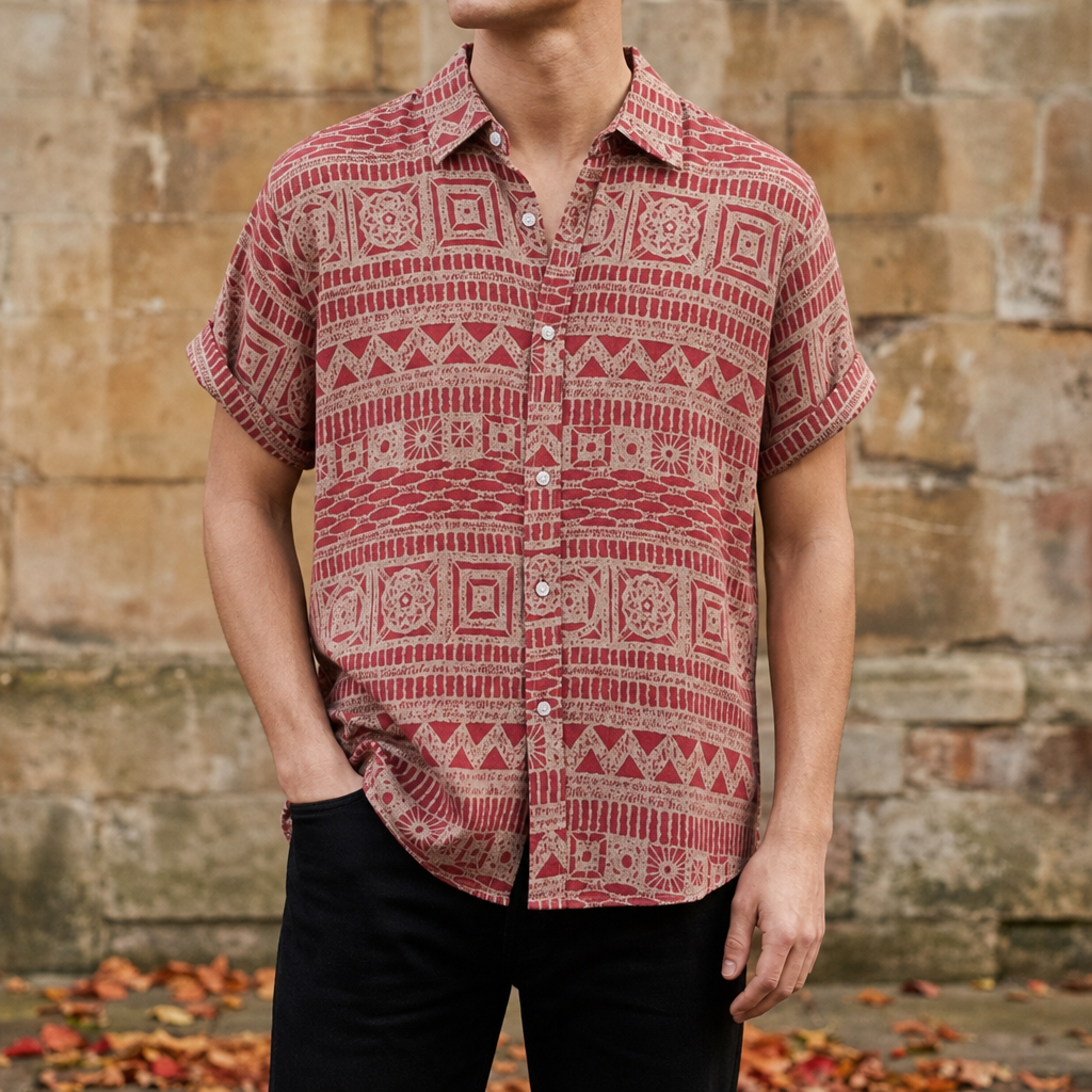 Jerez Geometric Print Shirt