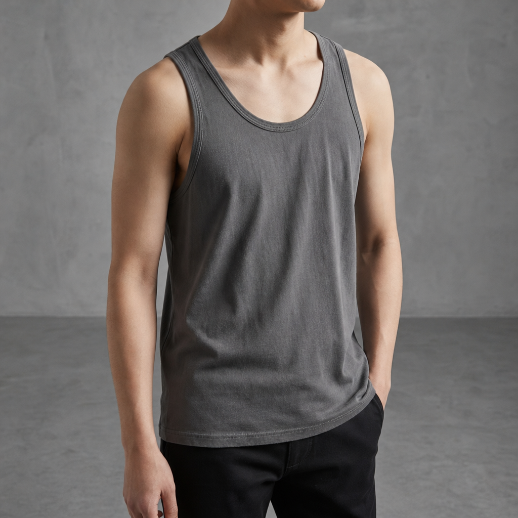 Omodos Cotton Scoop Neck Tank