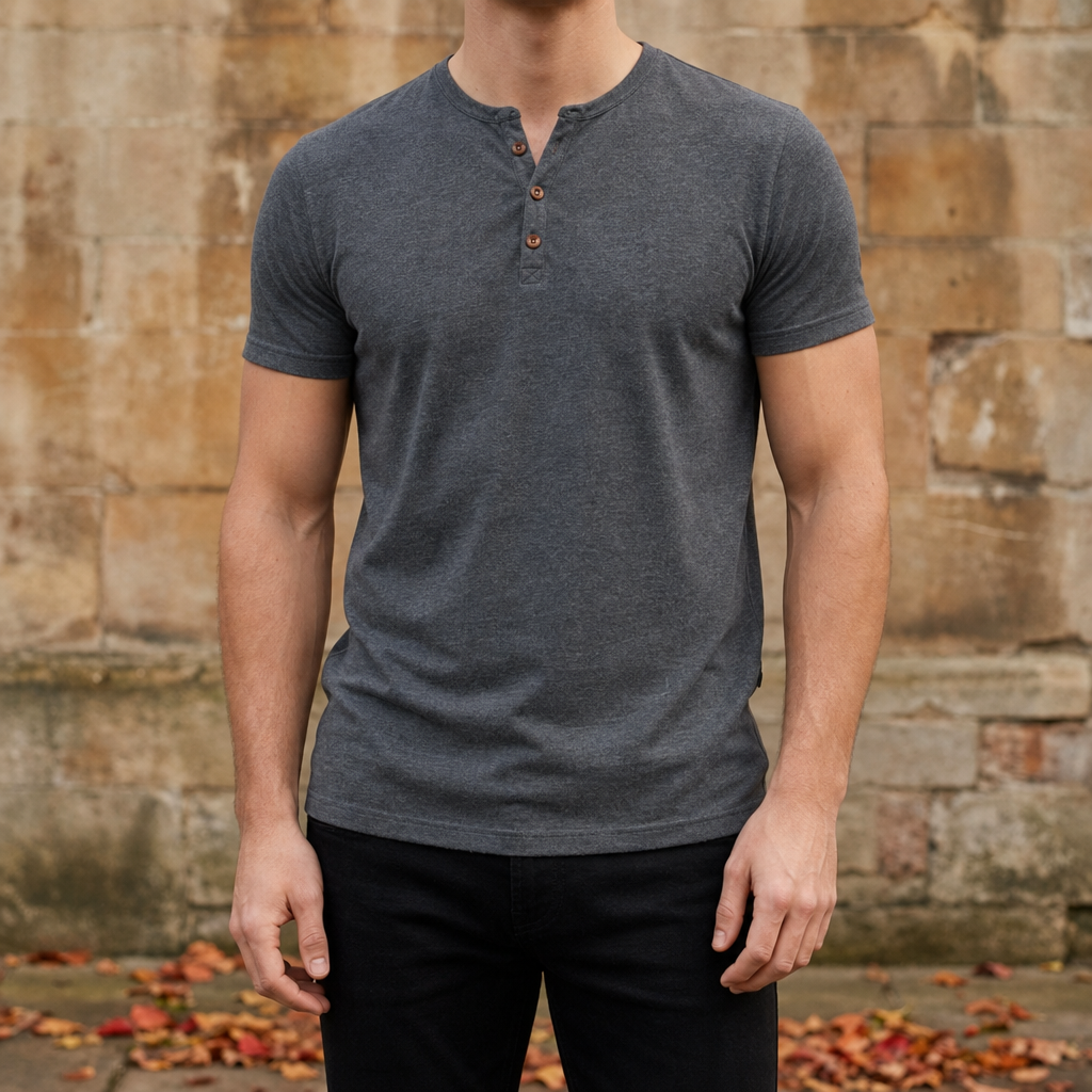Amalfi Slim Fit Henley Tee