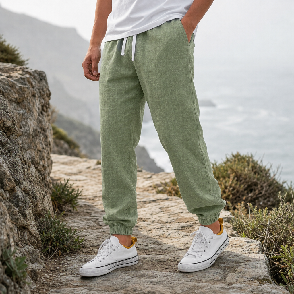 Imperia Linen Jogger Trousers