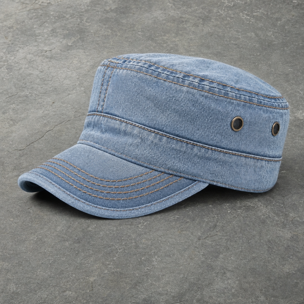 Monaco Washed Military Cadet Cap