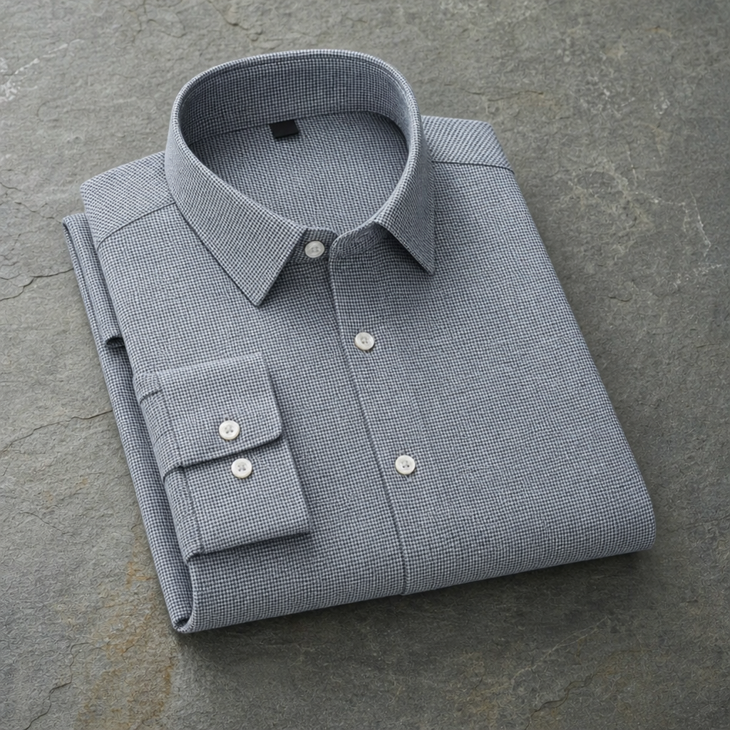 Treviso Houndstooth Cotton Shirt