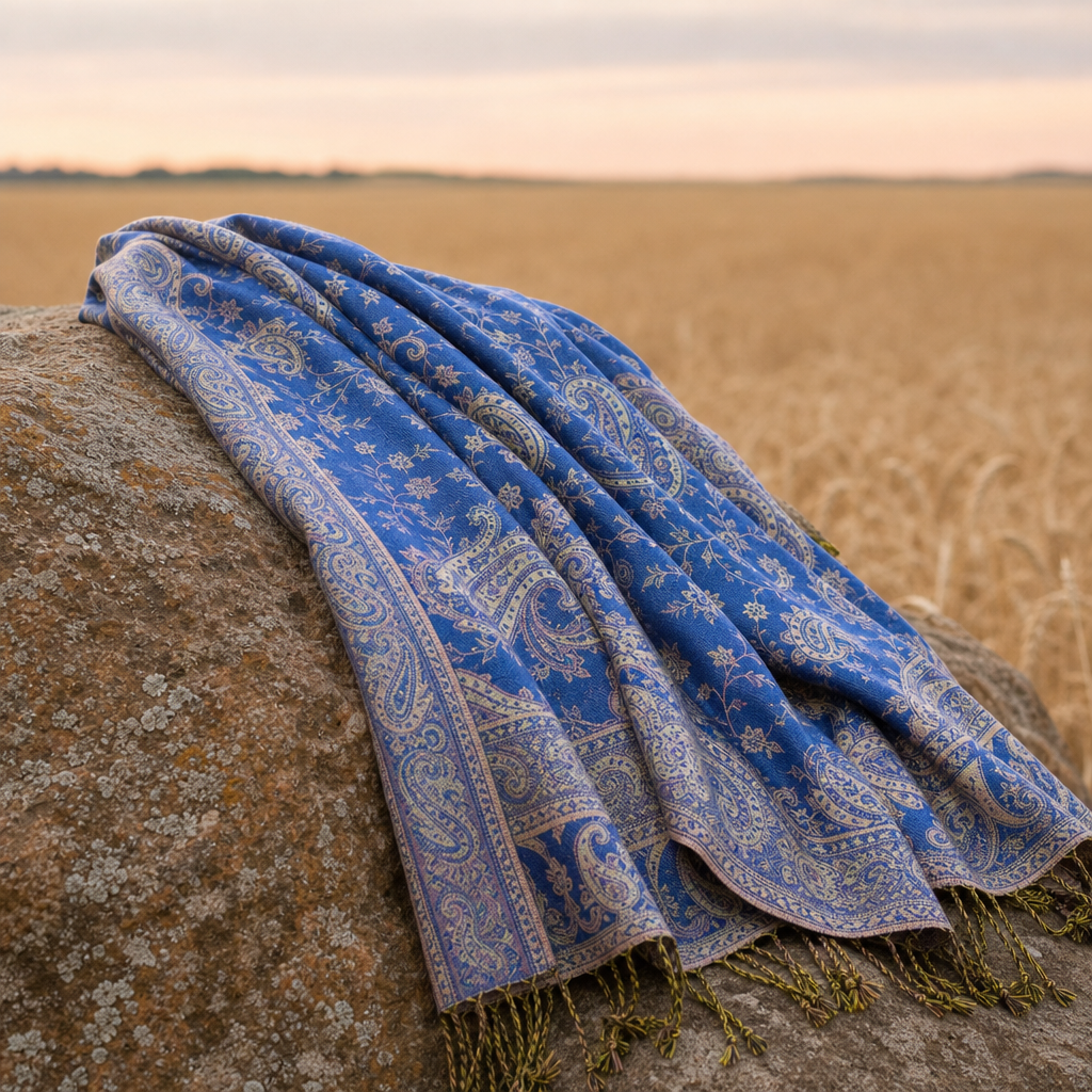 Mijas Paisley Jacquard Wrap