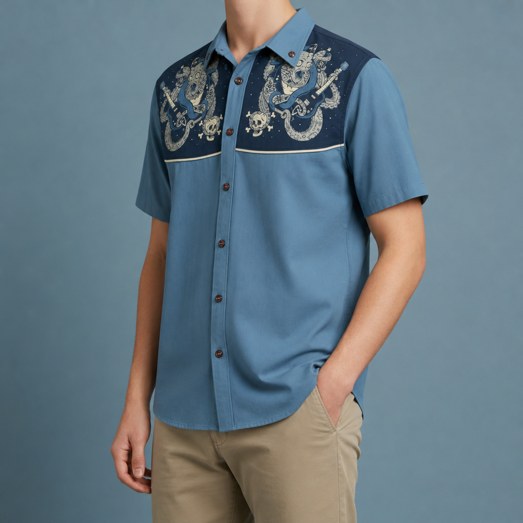 Palamos Astronaut Cowboy Western Shirt