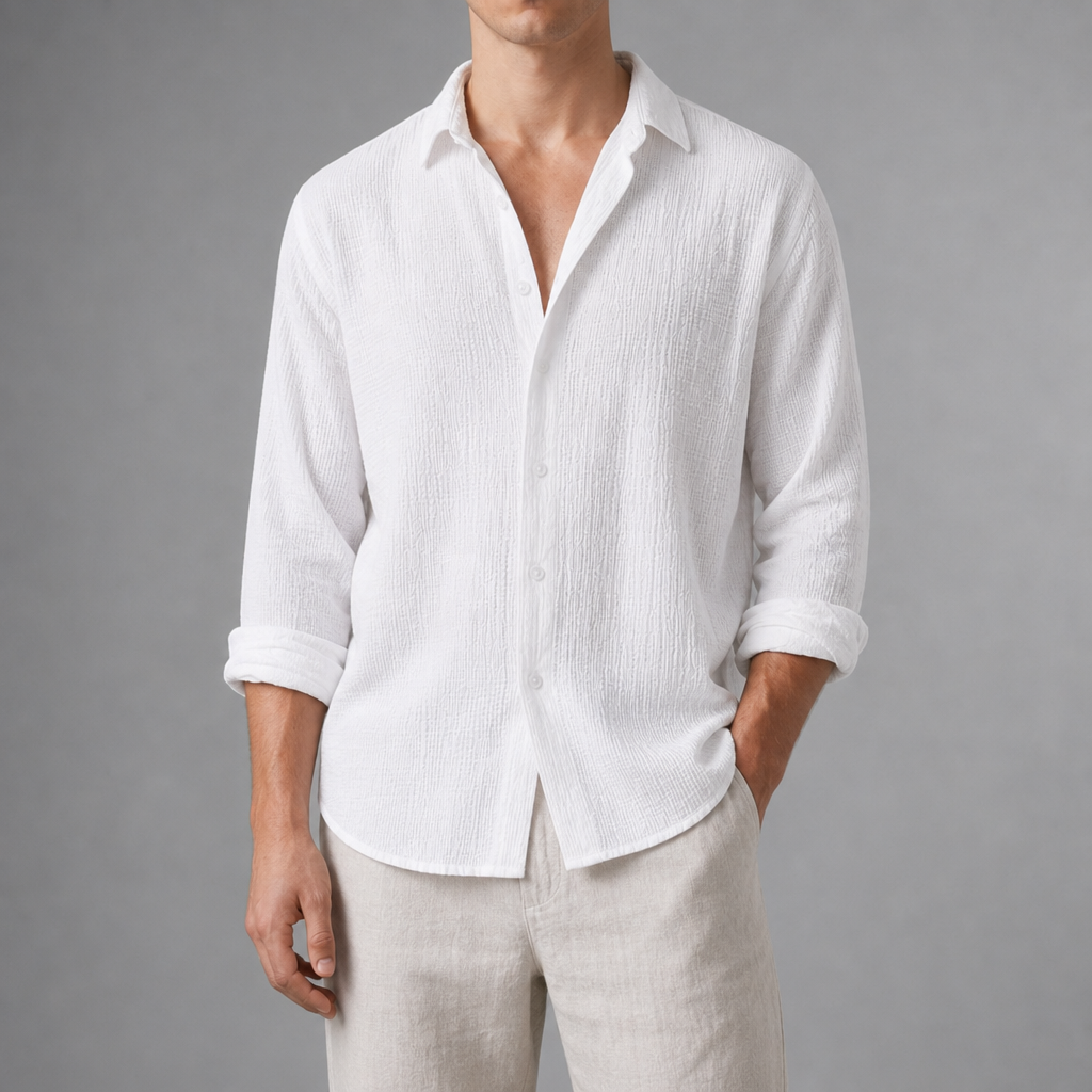 Corfu Textured Linen Shirt