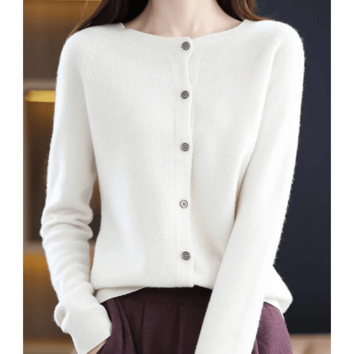 Livia Blend V-Neck Cardigan