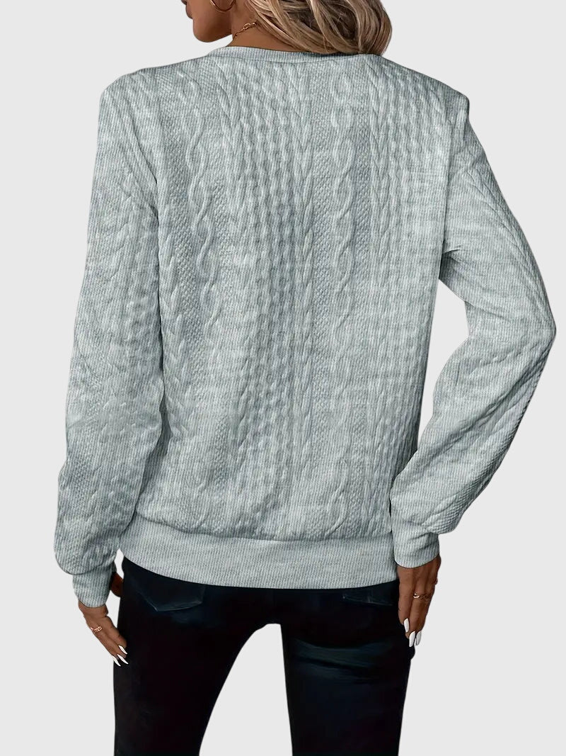 Casimira | Cable Knit Quarter-Zip Sweater