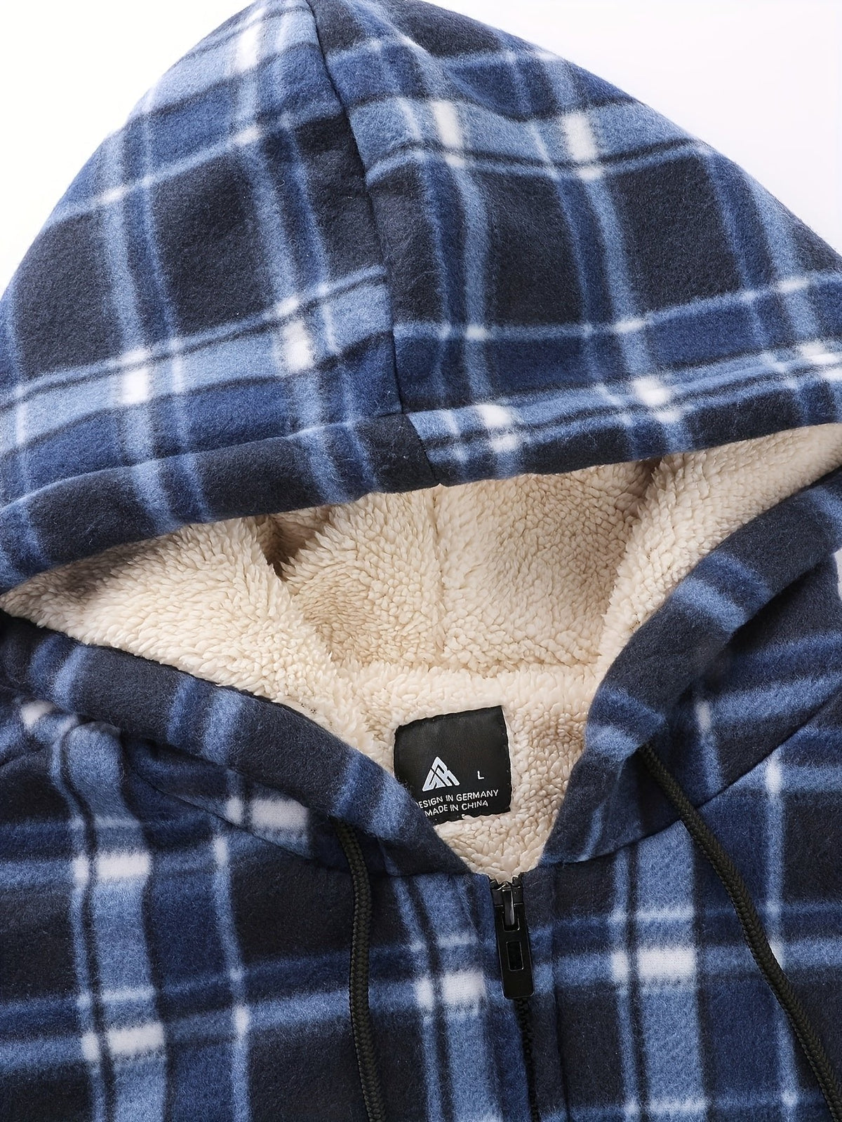 Women's Hooded Zip-Up Jacket | Lightweight Plaid Overshirt