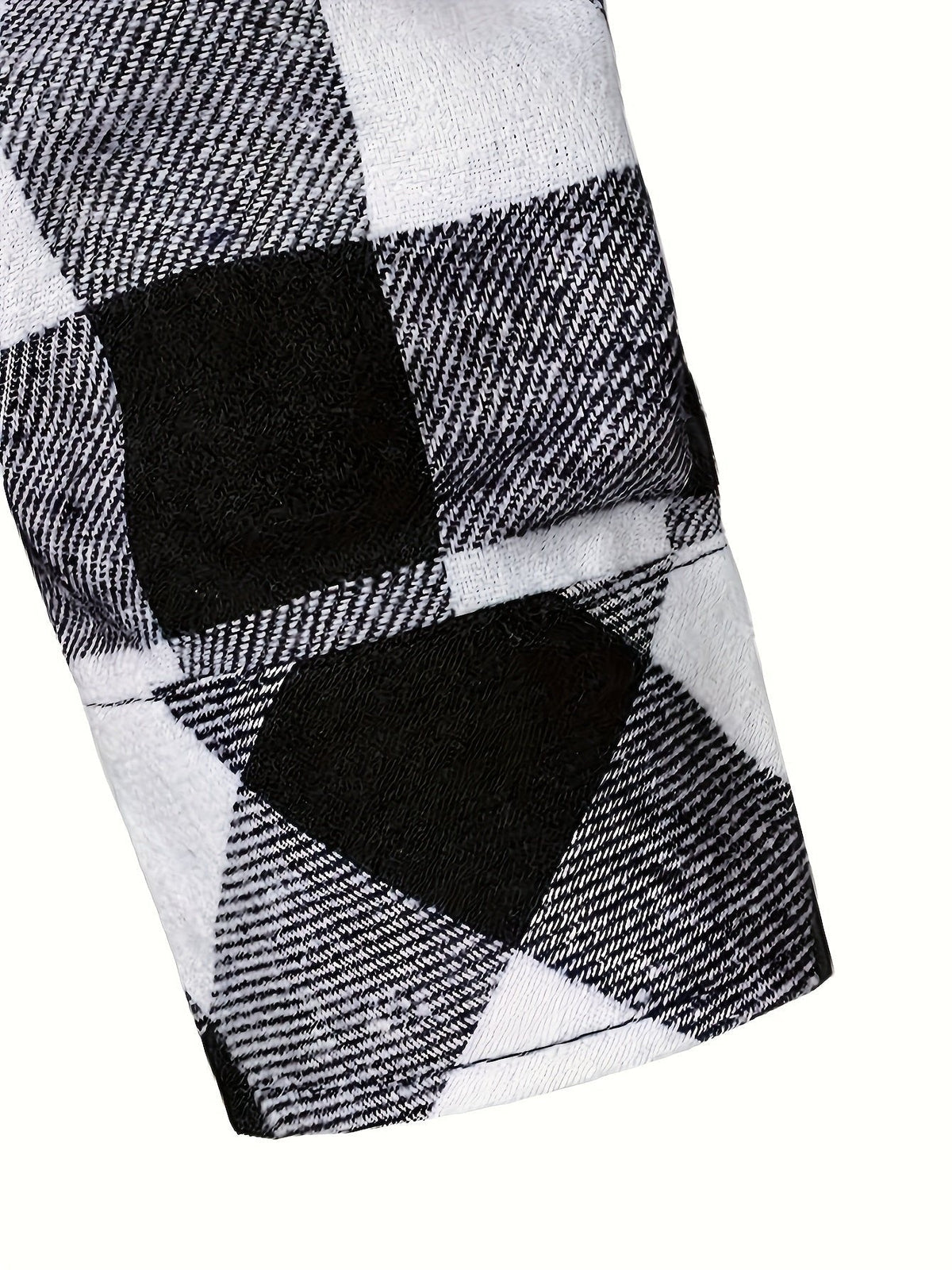 Men's Half-Zip Checked Shirt | Contrast Sleeve Design