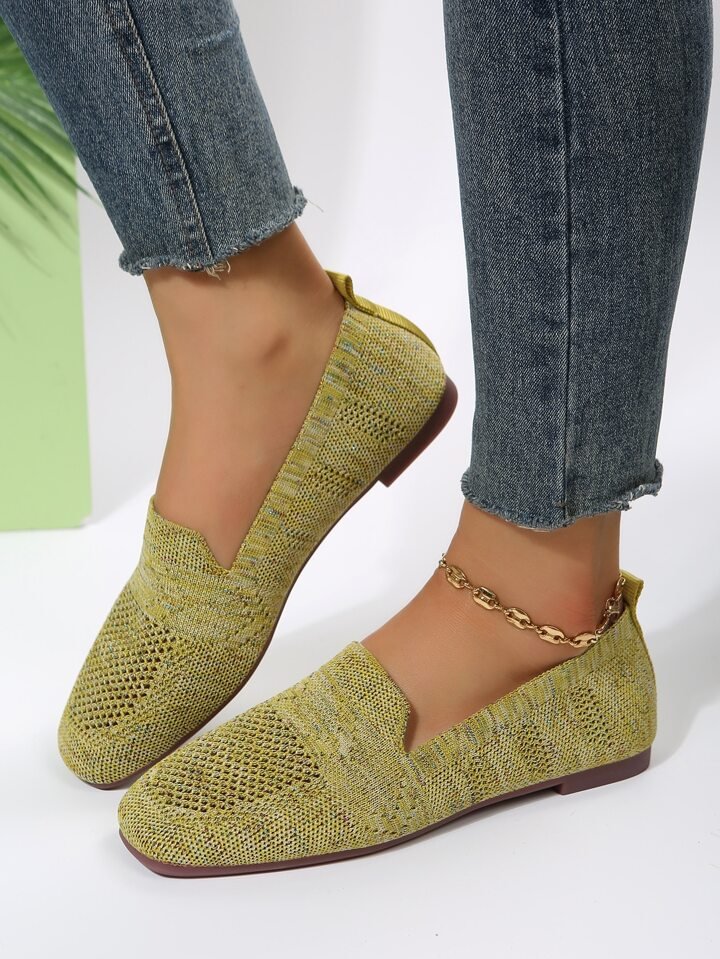 Women's Embellished Ballet Flats with Pearl Ankle Strap