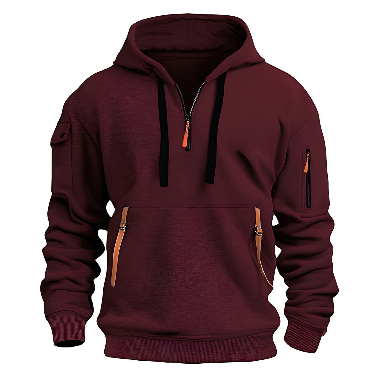 Paxton - Cozy hoodie jacket with half zipper