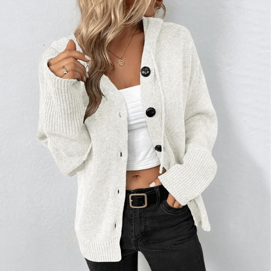 Darcy | Cosy Hooded Button-Front Cardigan