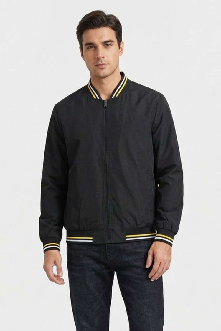 Men's Lightweight Bomber Jacket | Casual Zip-Up Jacket