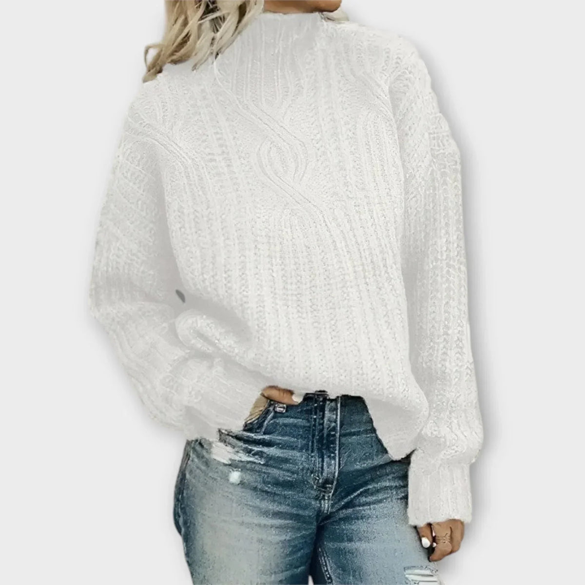 Rosamund | Modern High-Neck Sweater
