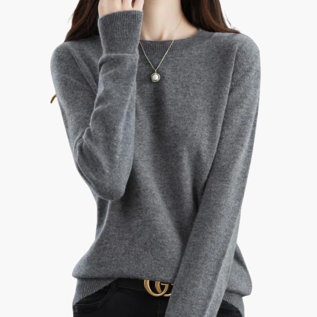 Persephone | Chunky Knit Round Neckline Sweater