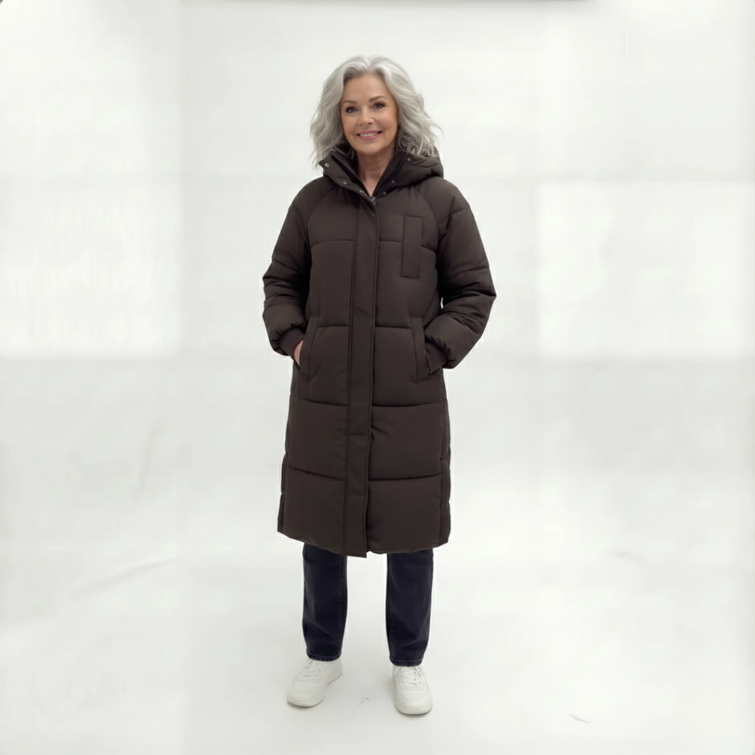 Rozalia | Long Hooded Puffer Jacket