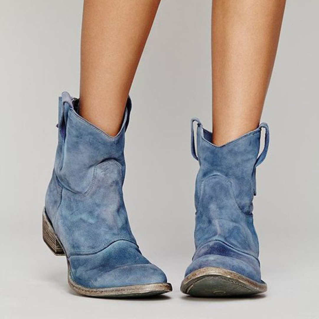 Abigail | Low Heel Slip-On Ankle Boots