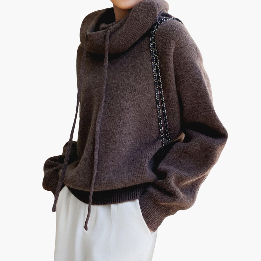 Ulrike | Drawstring Detail Turtleneck Sweater