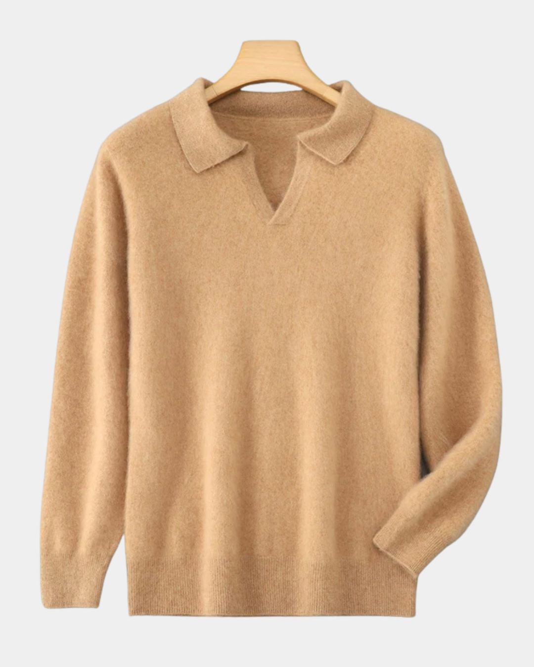 Harrison Slim-Fit Cashmere Polo Sweater