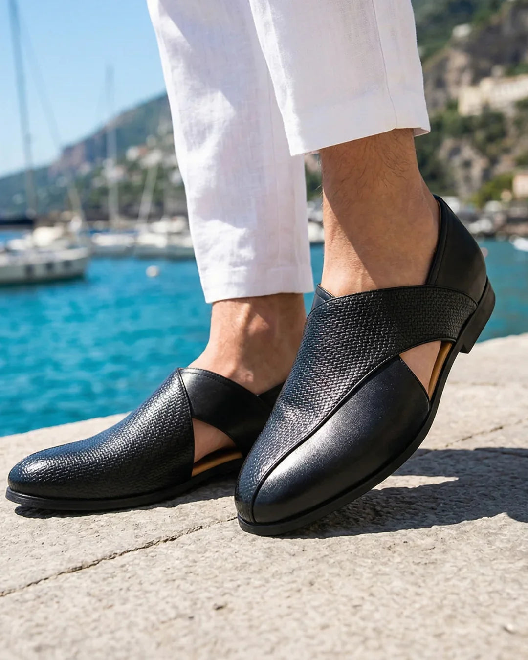 Fairweather Men's Woven Cutout Loafers