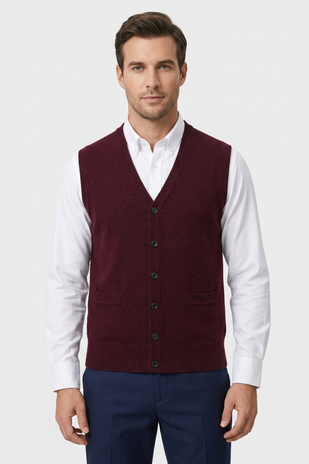 Men's Classic Button Waistcoat | Tailored Formal Vest
