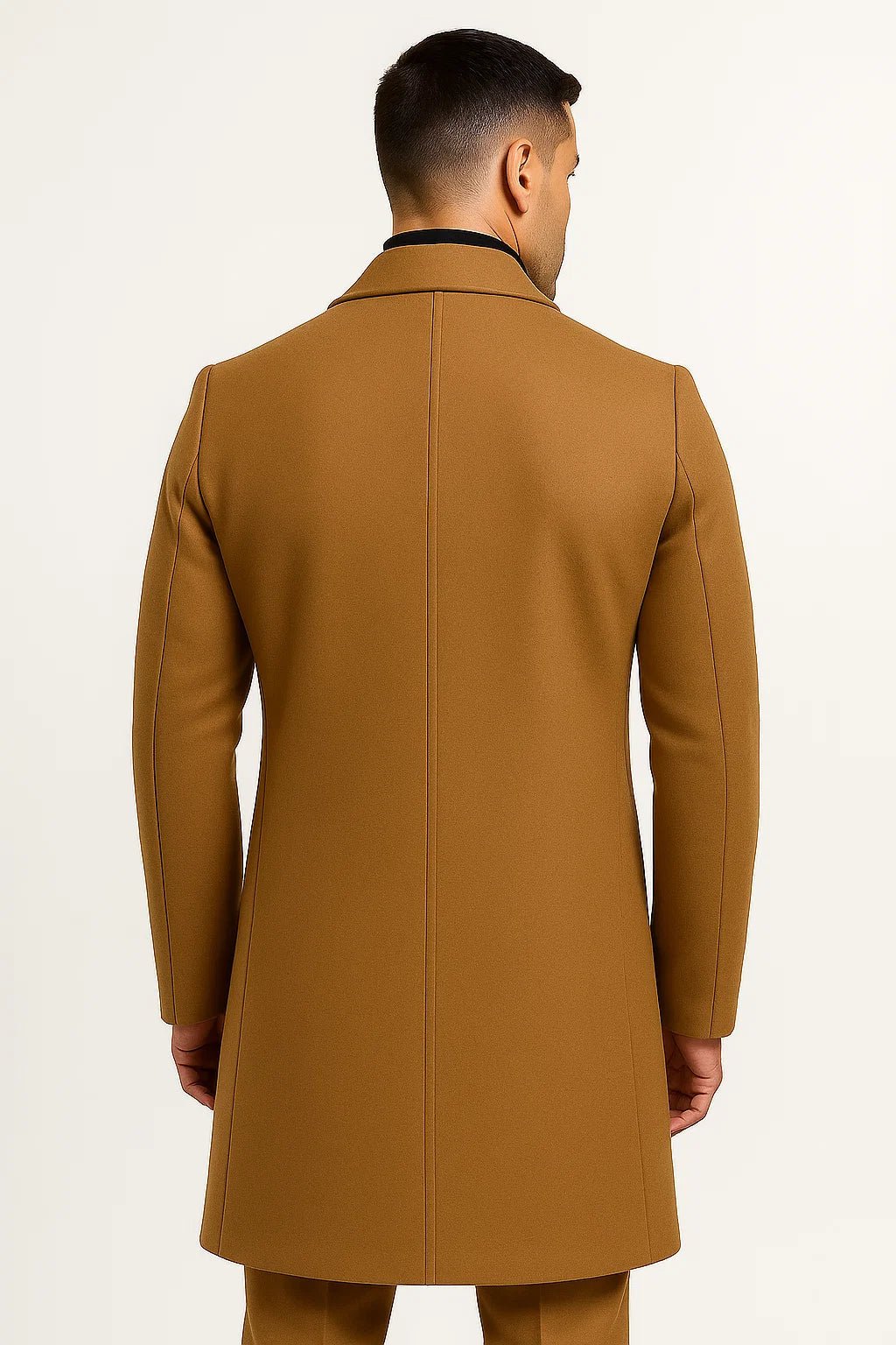 Men's Mid-Length Trench Coat | Double-Breasted